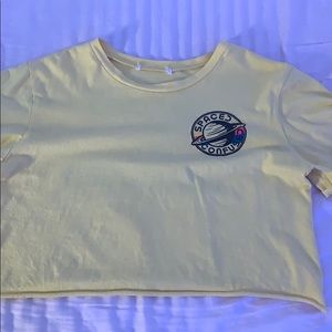 spaced and confused yellow shirt